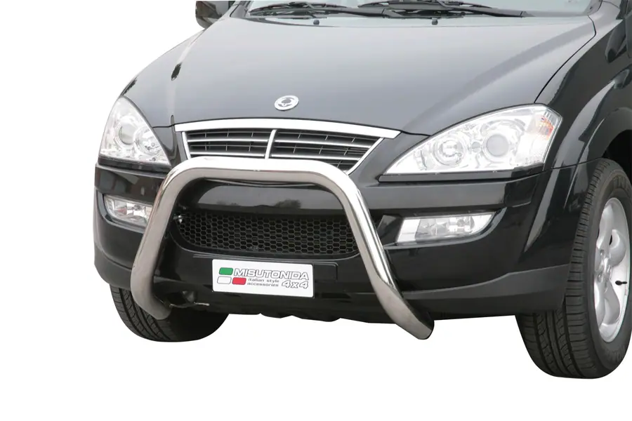 Super bar ø76, mirror polished — SsangYong Kyron (2007–)