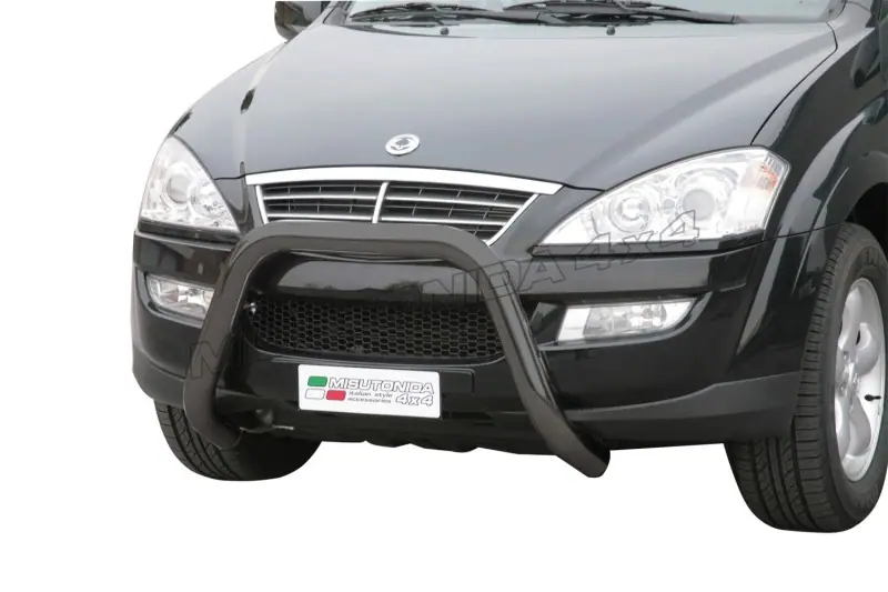 Super bar ø76, black — SsangYong Kyron (2007–)