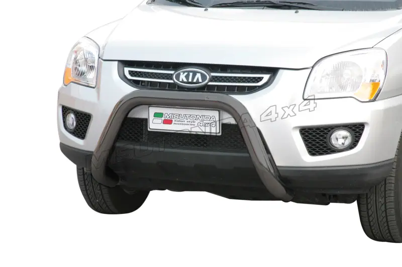 Super bar ø76, black — Kia Sportage (2008–2010)