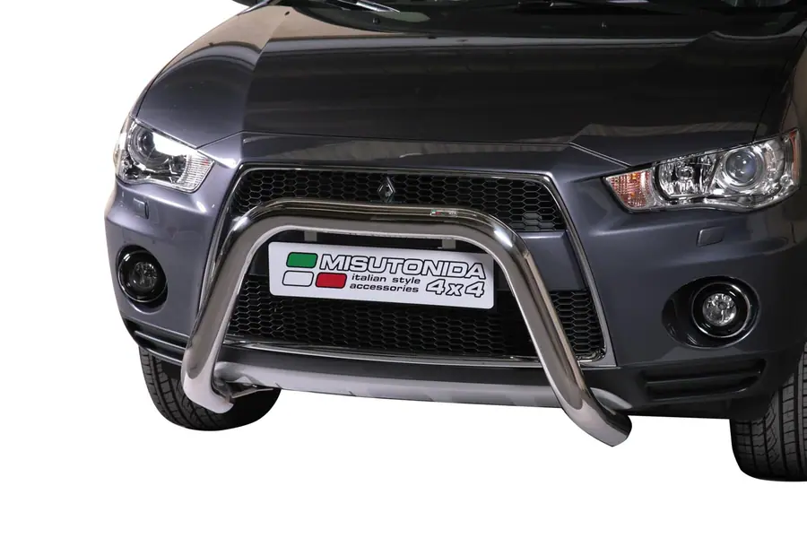 Esikaitseraud Super ø76, poleeritud — Mitsubishi Outlander (2010–2012)