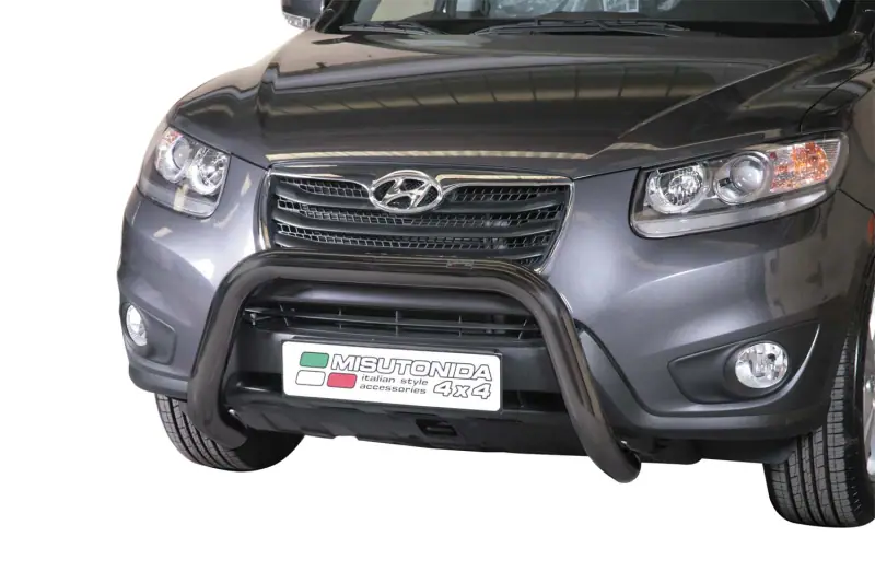 Super bar ø76, black — Hyundai Santa Fe (2010–2012)