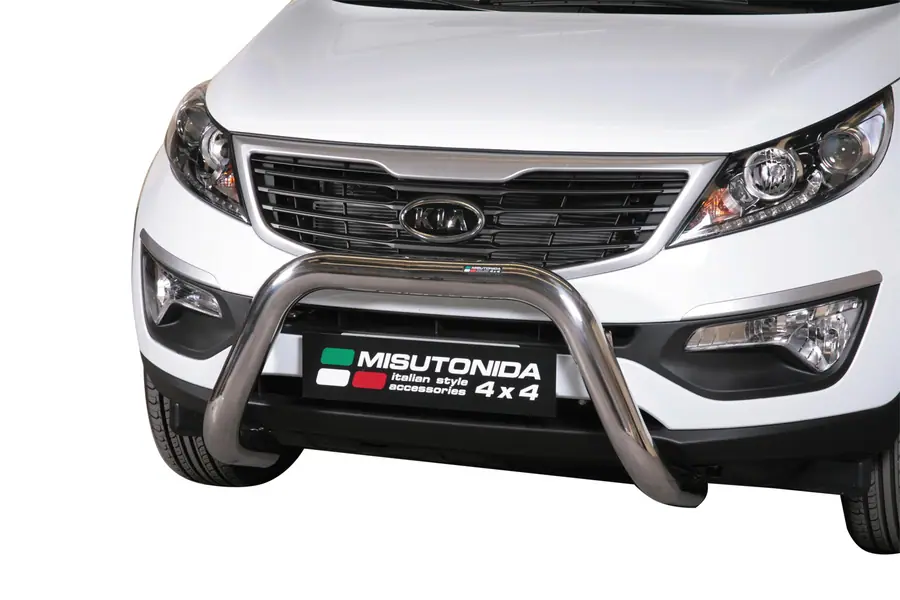 Super bar ø76, mirror polished — Kia Sportage (2010–2015)