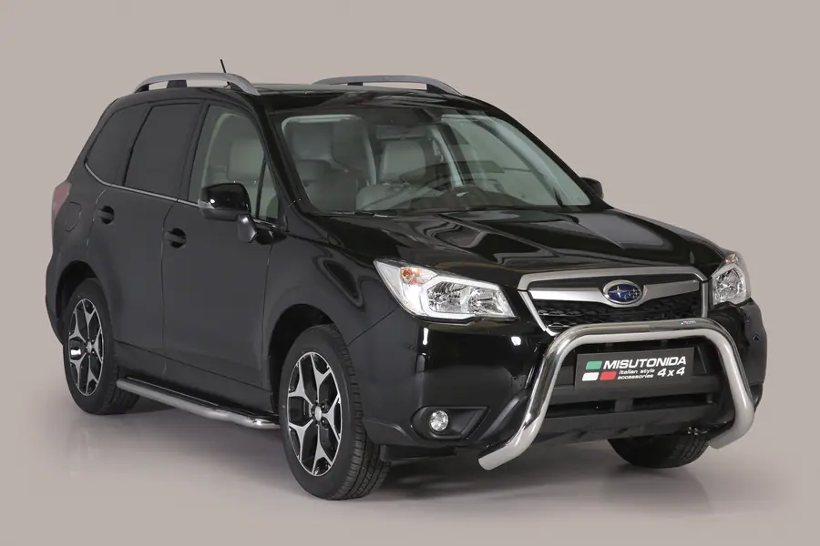 Esikaitseraud Super ø76, poleeritud — Subaru Forester (2013–)