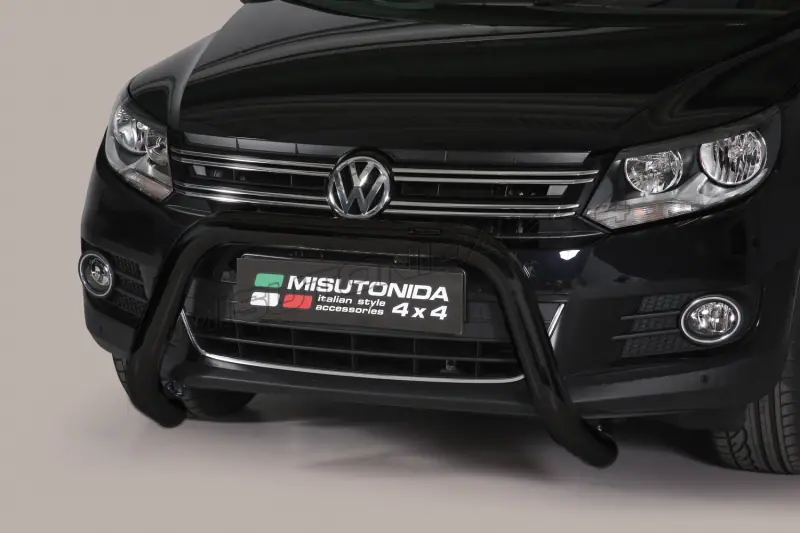 Super bar ø76, black — Volkswagen Tiguan (2007–2015)