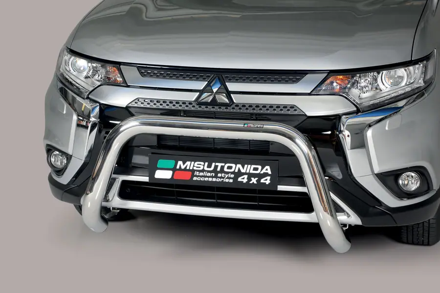 Super bar ø76, mirror polished — Mitsubishi Outlander (2015–2018)
