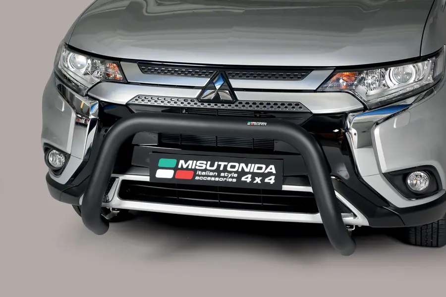 Super bar ø76, black — Mitsubishi Outlander (2015–2018)