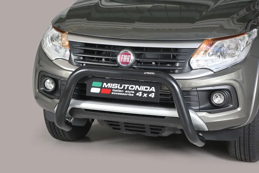 Super bar ø76, black — Fiat Fullback (2015–)