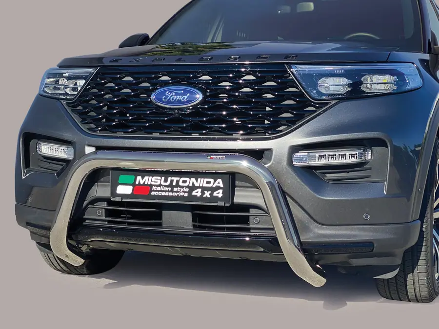 Esikaitseraud Super ø76, poleeritud — Ford Explorer (2021–)