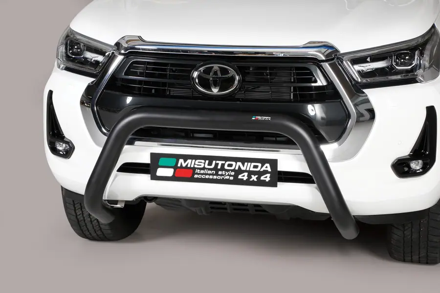 Esikaitseraud Super ø76, must — Toyota Hilux (2021–)