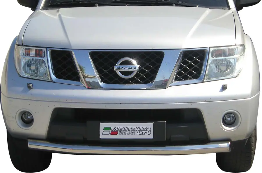 Slash bar ø76, mirror polished — Nissan Pathfinder (2005–2010)