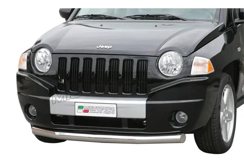 Slash bar ø76, mirror polished — Jeep Compass (2007–2010)