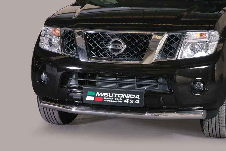 Slash bar ø76, mirror polished — Nissan Pathfinder (2010–)