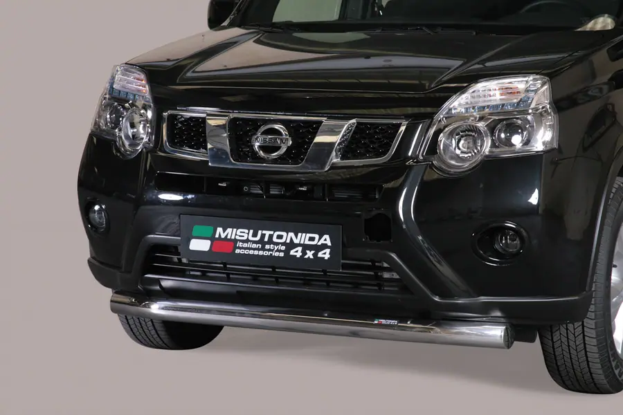 Slash bar ø76, mirror polished — Nissan X-Trail (2010–2014)