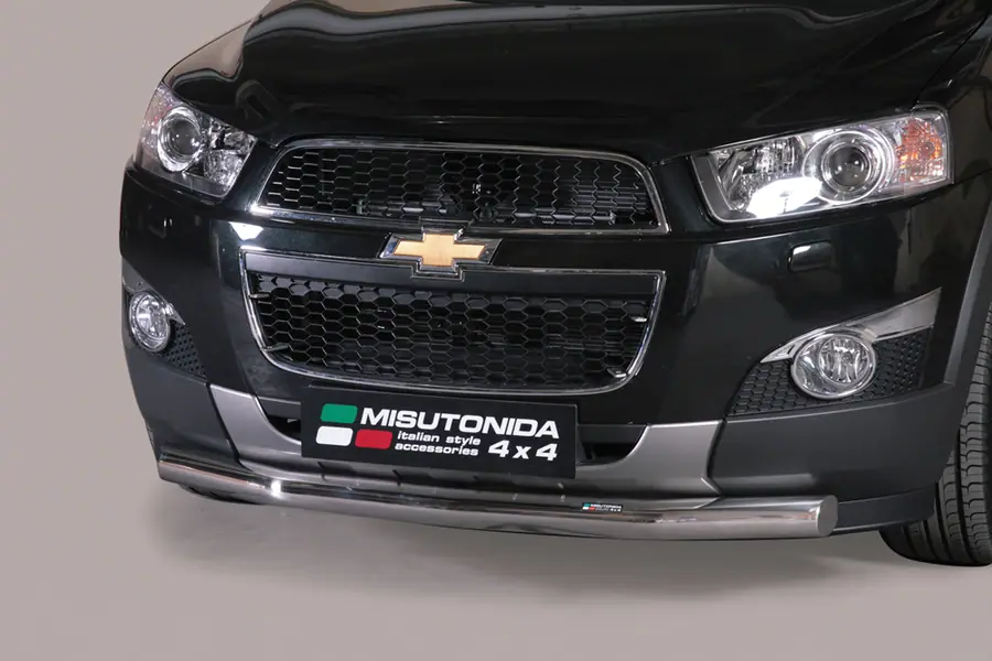 Slash bar ø76, mirror polished — Chevrolet Captiva (2011–)