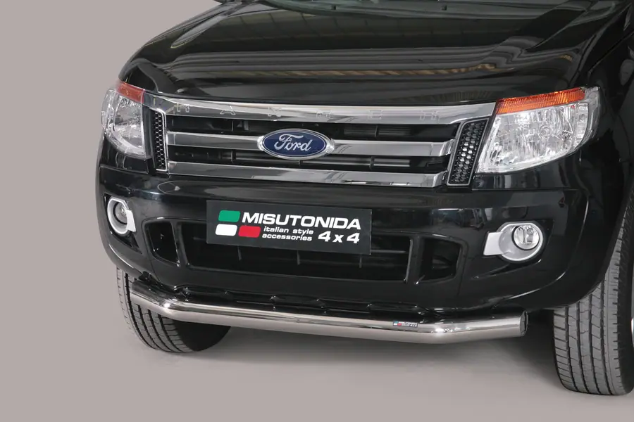 Slash bar ø76, mirror polished — Ford Ranger (2012–2016)