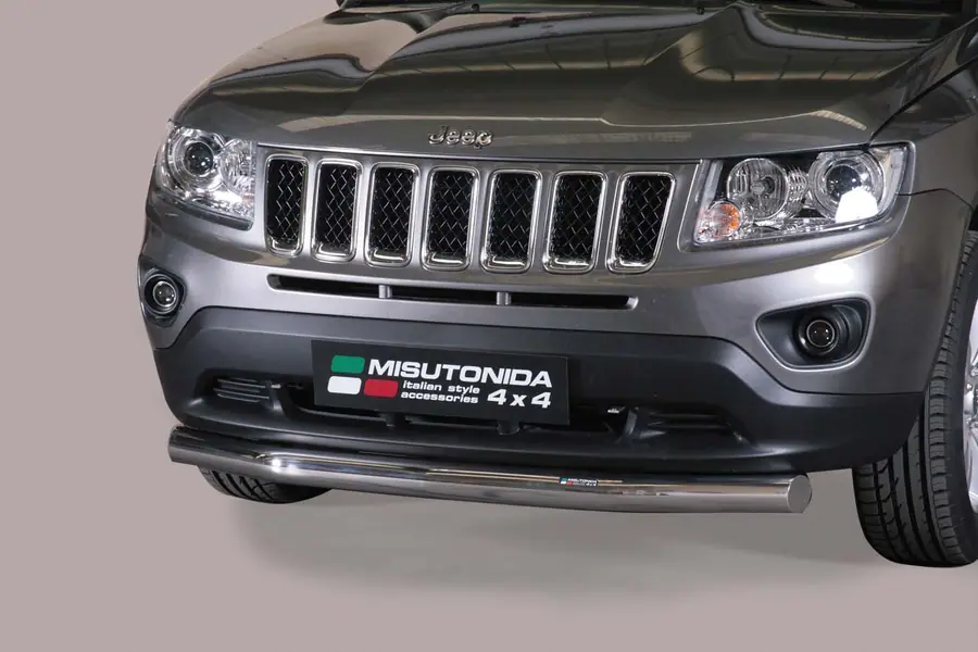 Slash bar ø76, mirror polished — Jeep Compass (2011–2016)