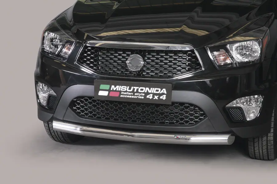 Slash bar ø50, mirror polished — SsangYong Actyon Sports (2012–)