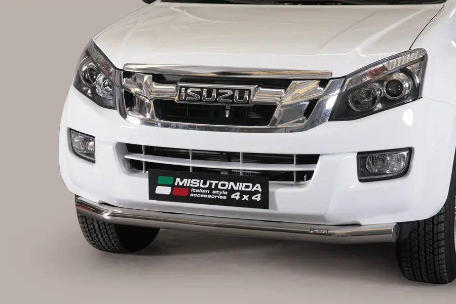 Slash bar ø76, mirror polished — Isuzu D-Max (2012–2017)