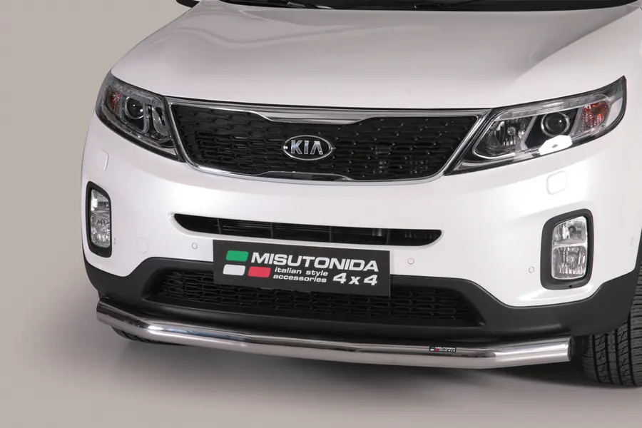 Slash bar ø76, mirror polished — Kia Sorento (2012–2014)