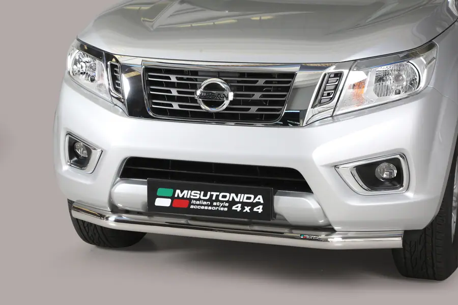 Slash bar ø76, mirror polished — Nissan Navara NP300 (2015–)