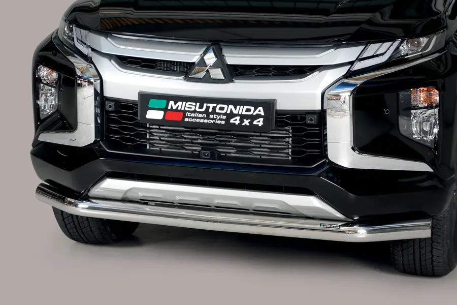 Slash bar ø76, mirror polished — Mitsubishi L200 (2019–)