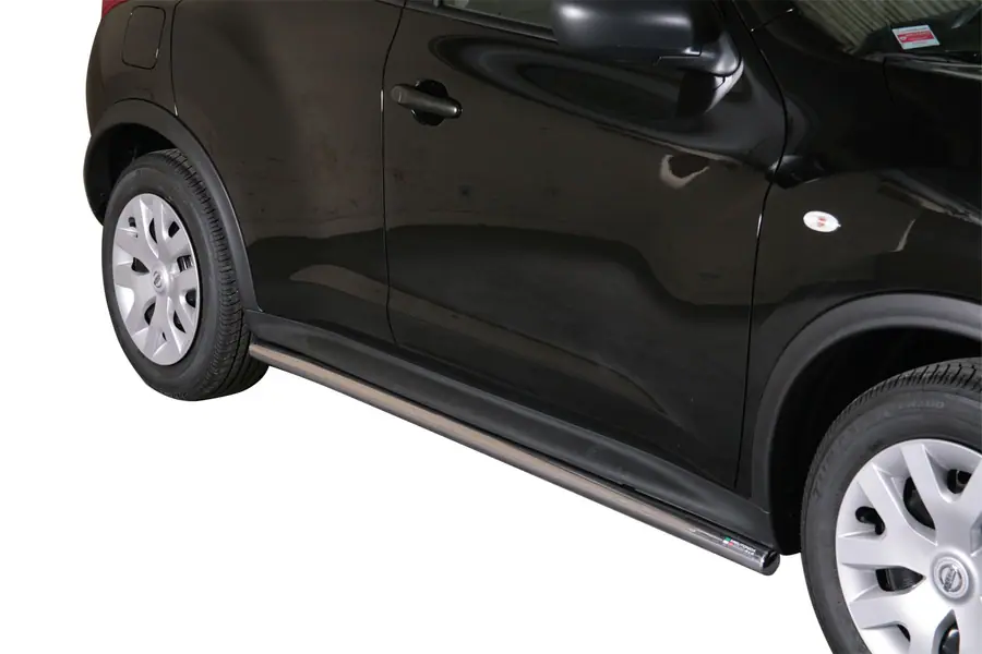 Защитные трубы порогов ø50, полированная — Nissan Juke (2010–2014)