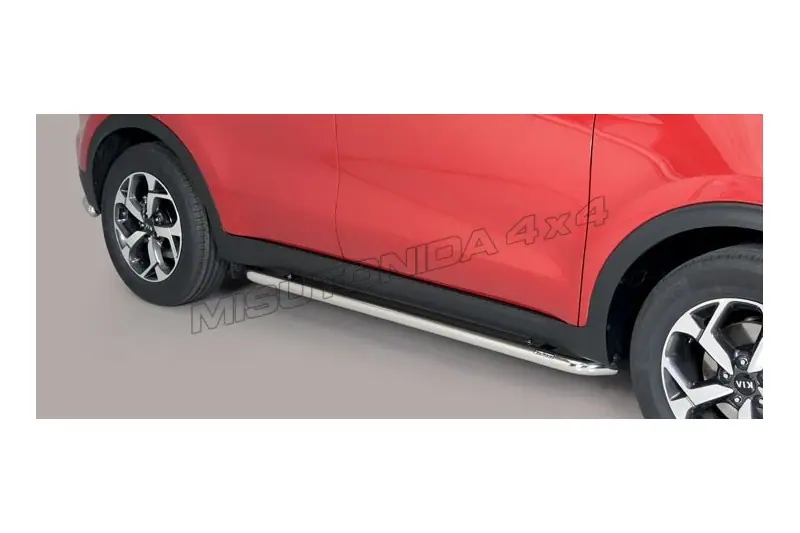 Side step protection tubes ø50, mirror polished — Kia Sportage (2016–2017)