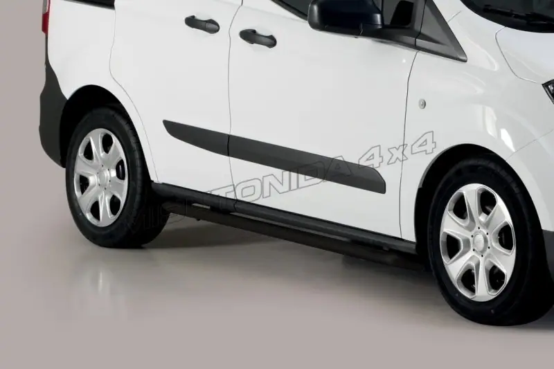 Side step protection tubes ø50, black — Ford Courier (2018–)