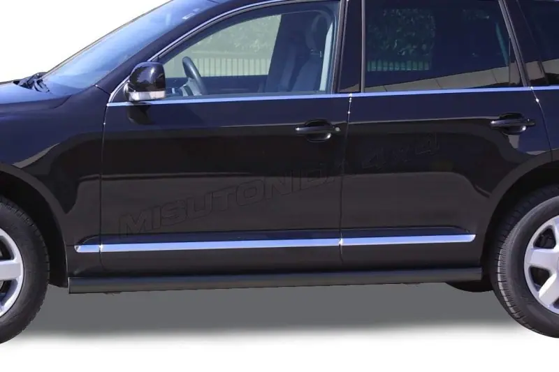 Küljetorud, keevitatud otstega ø76, must — Volkswagen Touareg (–2007)