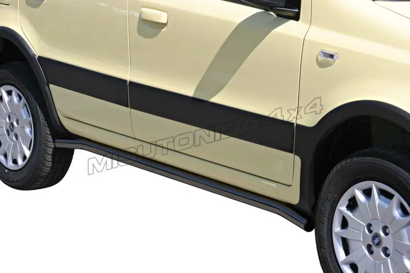 Side bars ø50, black — Fiat Panda 4X4 (2005–2012)