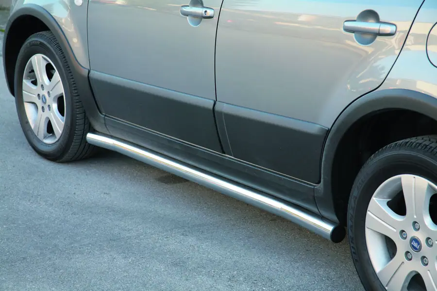 Боковые трубы ø63, полированная — Fiat Sedici (2006–)