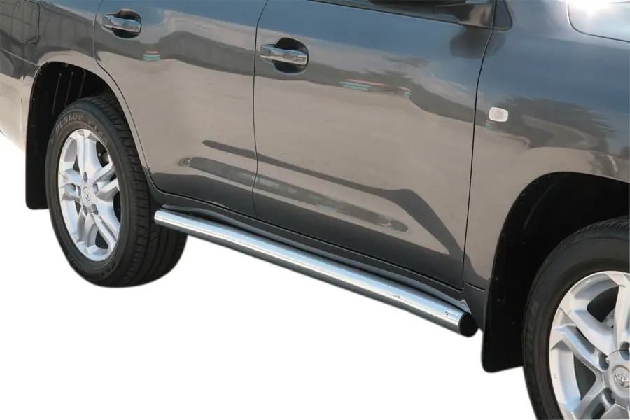 Küljetorud, keevitatud otstega ø76, poleeritud — Toyota Land Cruiser V8 (2007–2012)