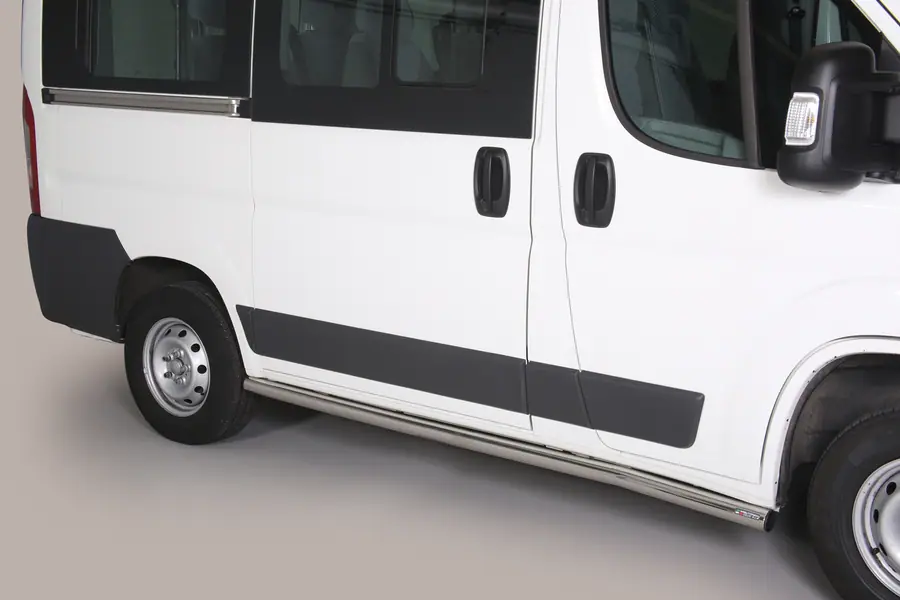 Side bars ø63, mirror polished — Fiat Ducato (2006–2016)