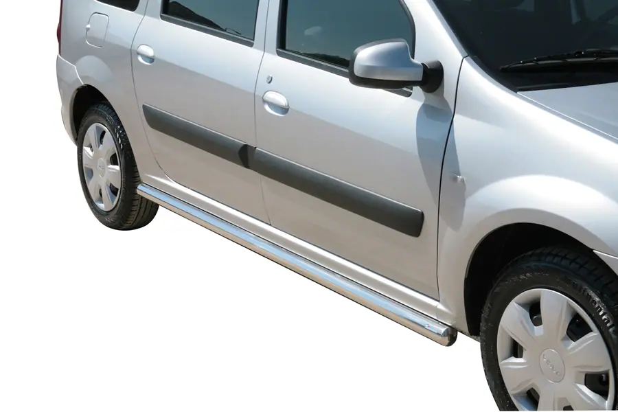 Side bars ø63, mirror polished — Dacia Logan MCV (2009–)