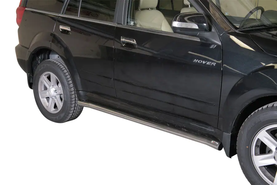 Side bars ø63, mirror polished — Great Wall Hover 10 (2010–)