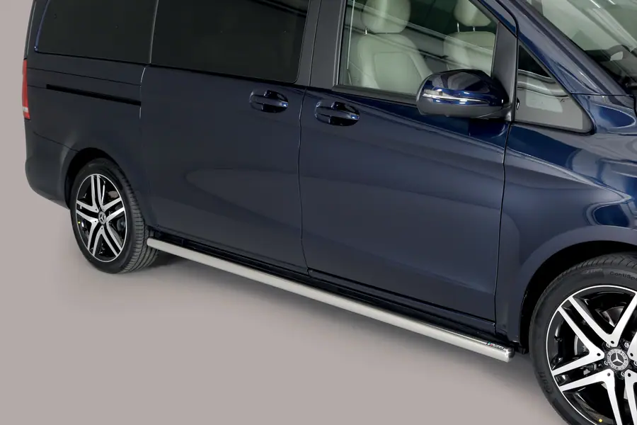 Side bars ø63, mirror polished — Mercedes-Benz V-Class (2014–)