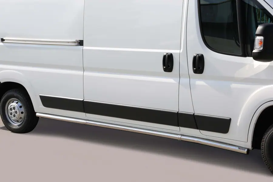 Side bars ø63, mirror polished — Citroën Jumper (2006–2016)