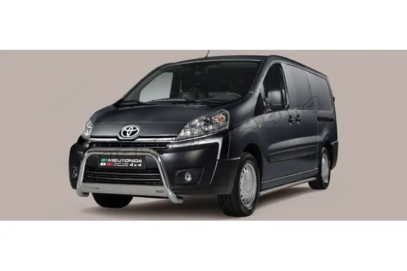 Боковые трубы с заваренными торцами ø63, полированная — Toyota Proace (–2016)
