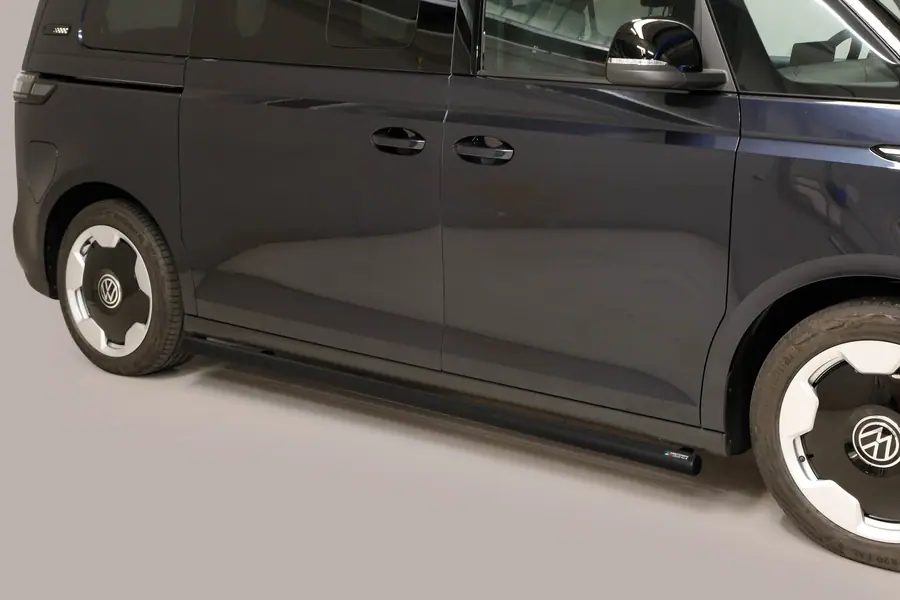 Side bars with welded caps ø63, black — Volkswagen ID. Buzz (2023–)