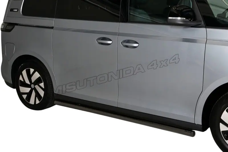 Side bars with welded caps ø63, black — Volkswagen ID. Buzz (2023–)