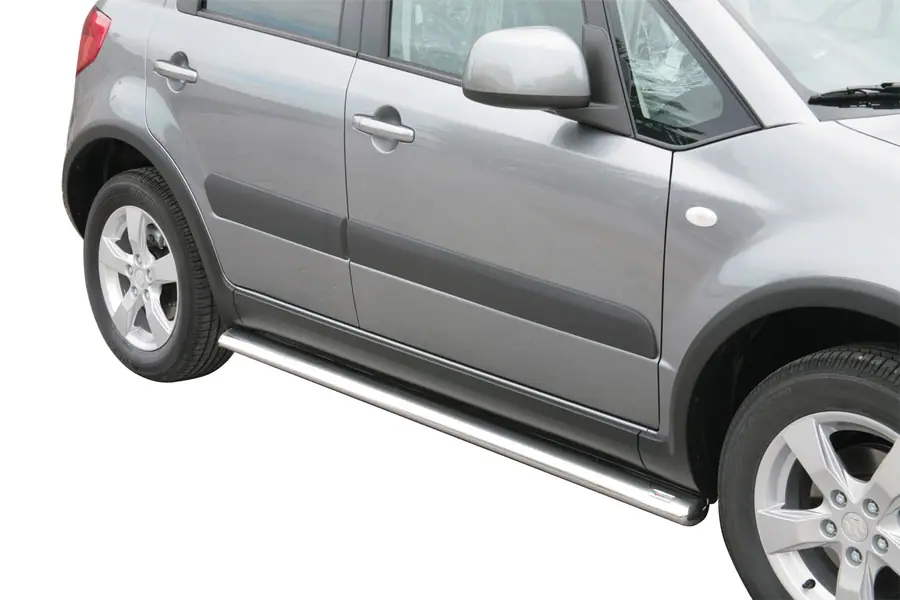 Овальные боковые трубы øovaal, полированная — Suzuki SX4 (2009–2012)