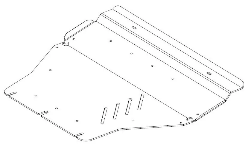 Skid plate — engine bay and transmission — Volkswagen T6 (2015–2019)