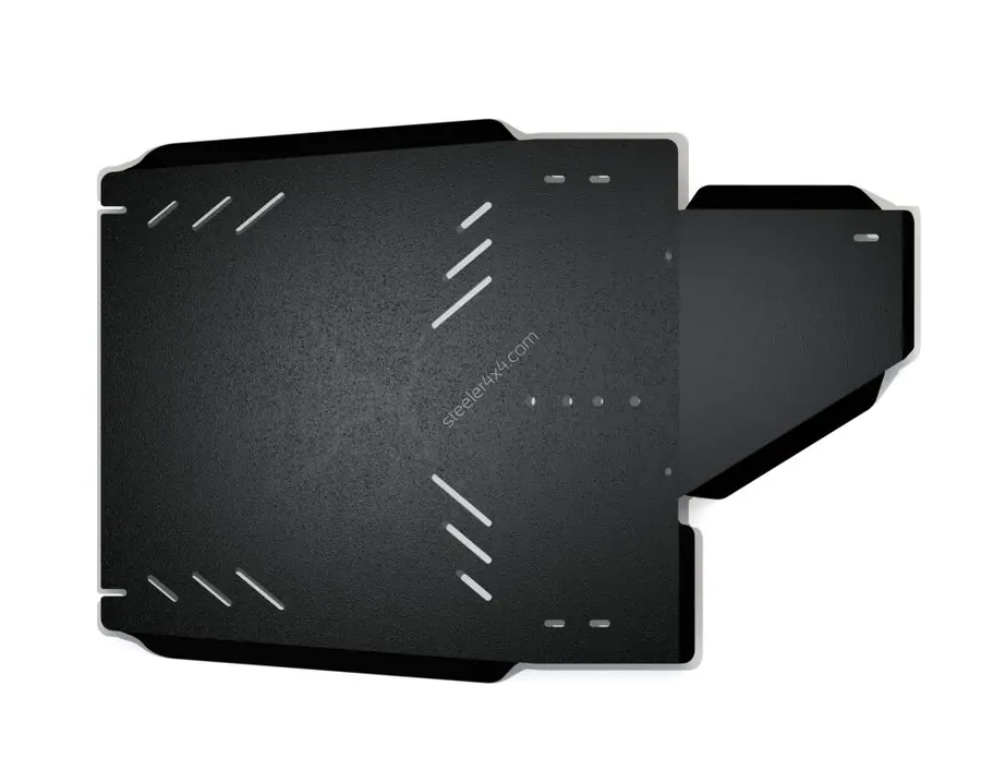 Skid plate — transmission and transfer case — Mitsubishi Pajero (2007–2014)