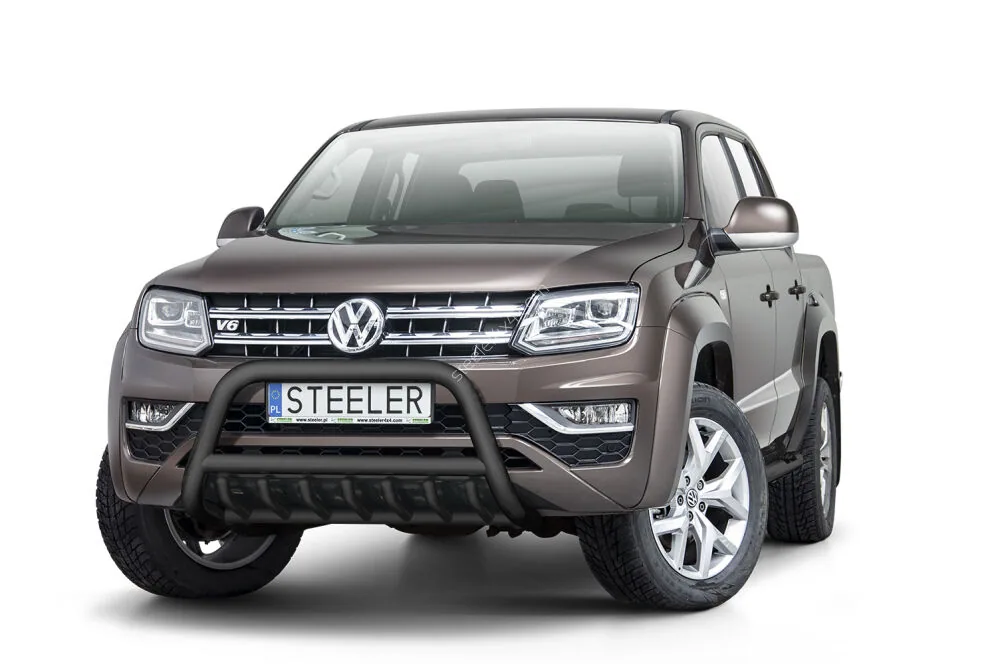 Дуга EC A с поперечиной и трубой моста, чёрная — Volkswagen Amarok (2016–)
