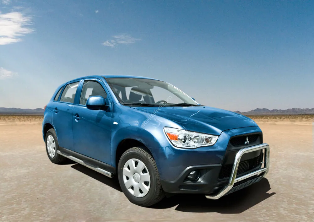 Stainless steel side bars with plastic steps — Mitsubishi ASX (2010–2013)