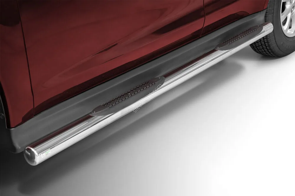 Stainless steel side bars with plastic steps — Mitsubishi ASX (2017–2019)