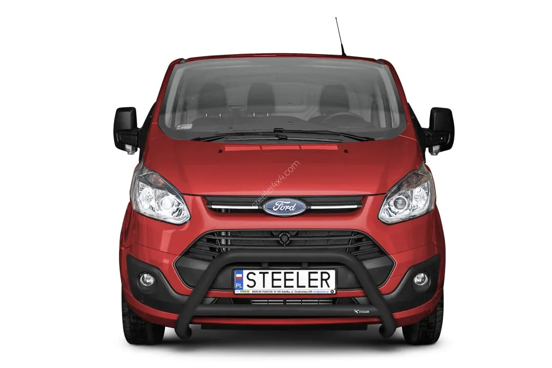 EC A-kaitseraud põikitoruga, must — Ford Transit Custom (2012–2018)