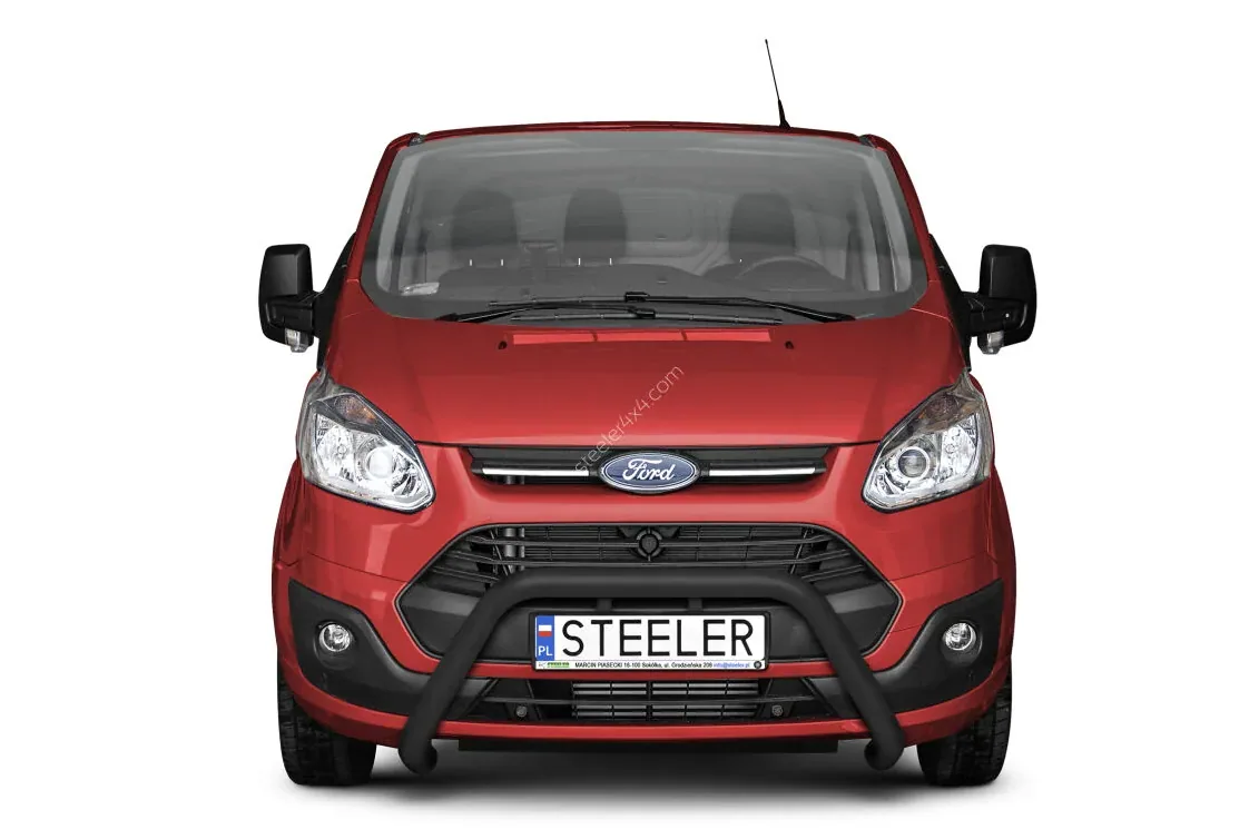 EC A-kaitseraud ilma põikitoruta, must — Ford Transit Custom (2012–2018)