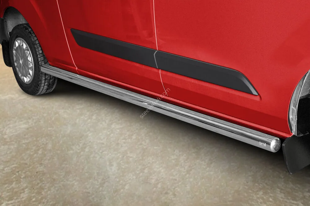 Stainless steel side bars — Ford Transit Custom (2012–2018)