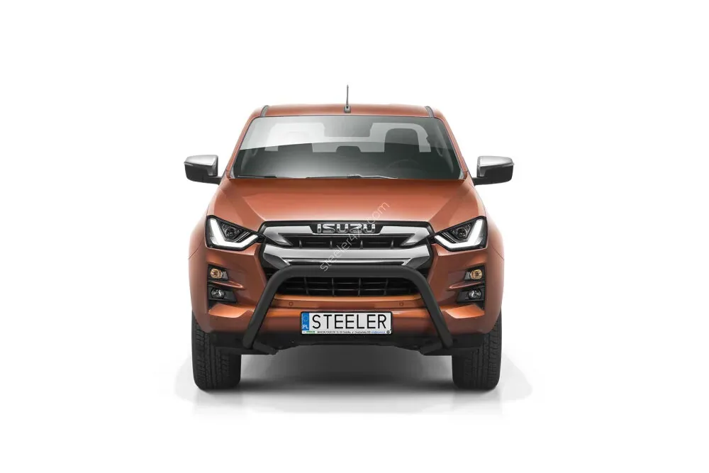 EC A-kaitseraud ilma põikitoruta, must — Isuzu D-Max (2020–)